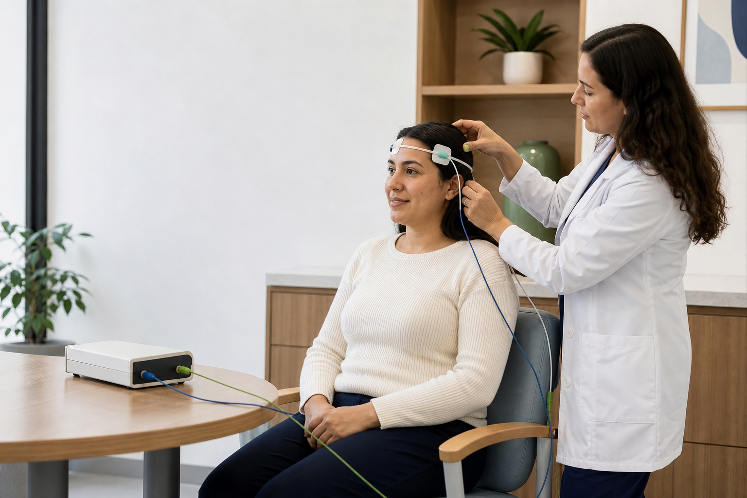 Aplicación clínica de estimulación transcraneal por corriente directa